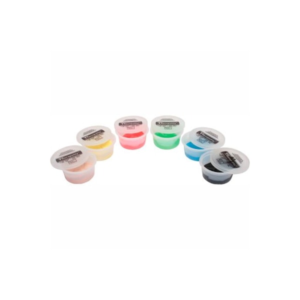 TheraPutty Plus Antimicrobial Exercise Putty, 2 Ounce, Set of 6